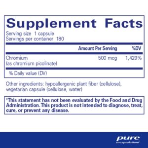 Chromium (picolinate) 500 mcg. 180's - Image 3