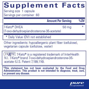 7-Keto DHEA 50 mg. 60's - Image 3