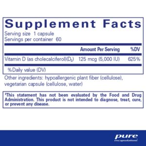 Vitamin D3 125 mcg (5,000 IU) 60's - Image 3