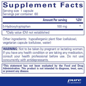 5-HTP (5-Hydroxytryptophan) 100 mg. 60's - Image 3