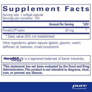Lutein 20 mg. 120's - Image 3
