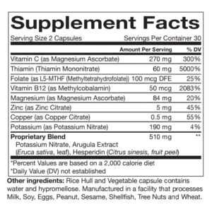 Nitric Oxide (N-O) - 60 Capsules - Image 2