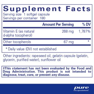 Vitamin E (with mixed tocopherols) 180's - Image 3