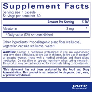 Melatonin 3 mg. 60's - Image 3