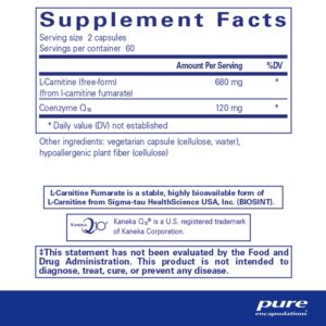 CoQ10 l-Carnitine Fumarate 120's - Image 3