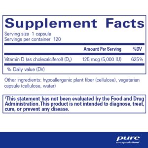 Vitamin D3 125 mcg (5,000 IU) 120's - Image 3