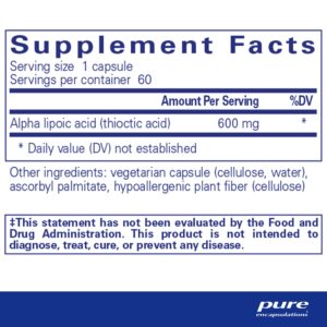 Alpha Lipoic Acid 600 mg. 60's - Image 3