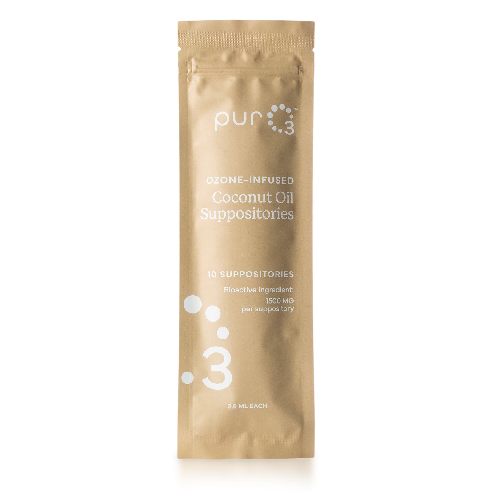 Ozone Infused Coconut Oil w/Vitamin E Suppositories