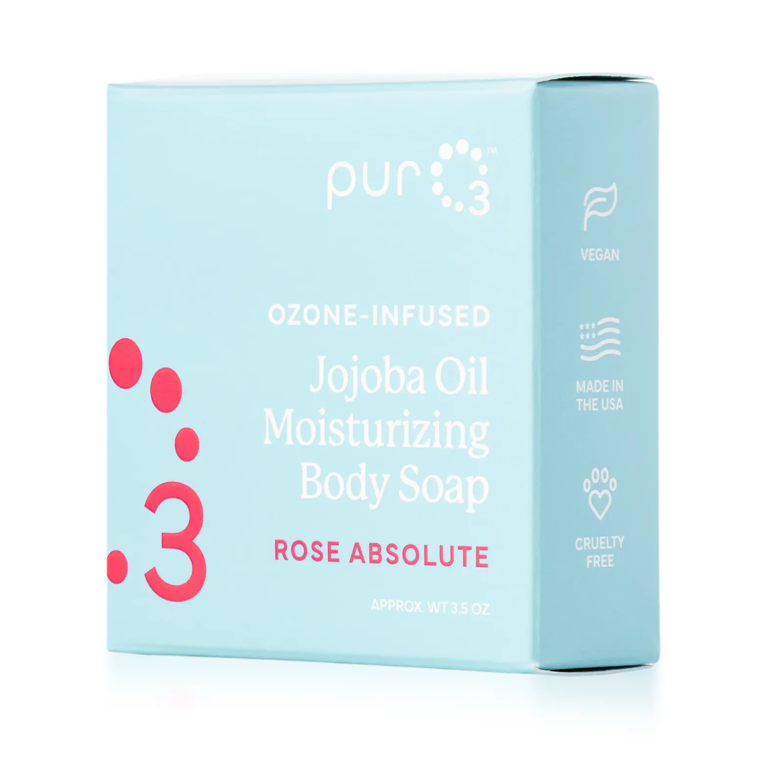 Ozone Infused Jojoba Oil Soap with Rose